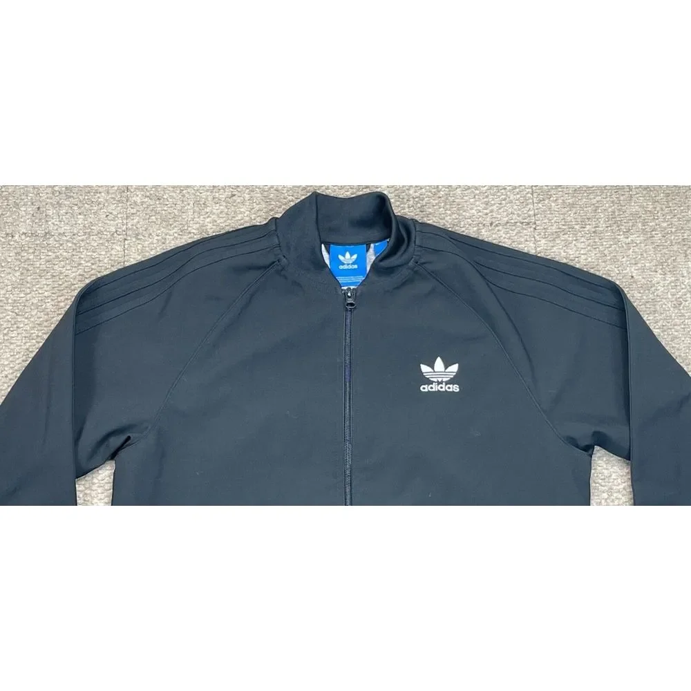 Adidas Men's Black‎ & White Long Sleeve Track Suit Jacket Size Medium
